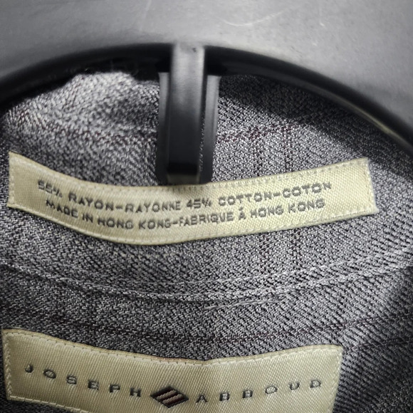 Joseph Abboud men's button-up shirt size large plaid blue - Picture 4 of 8